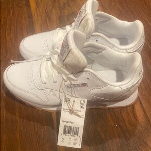 Reebok Kids Classic Leather White Shoes